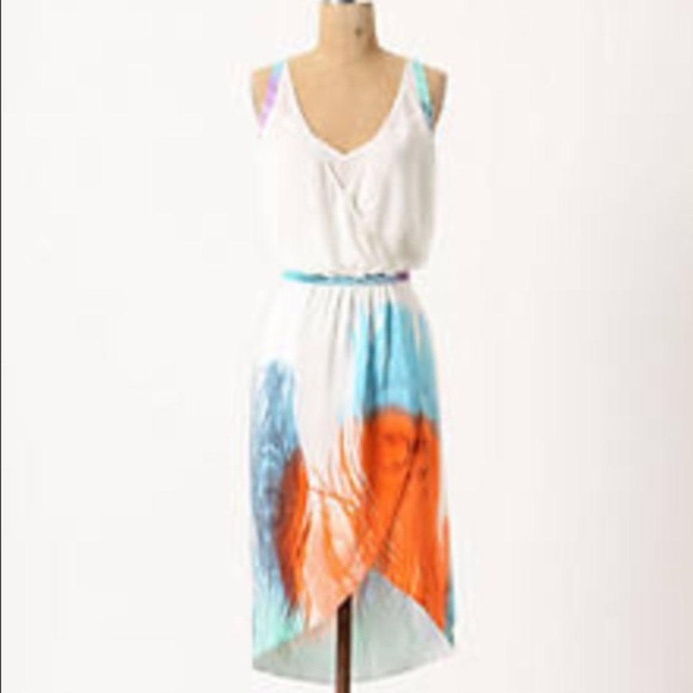 Anthropologie feather dress